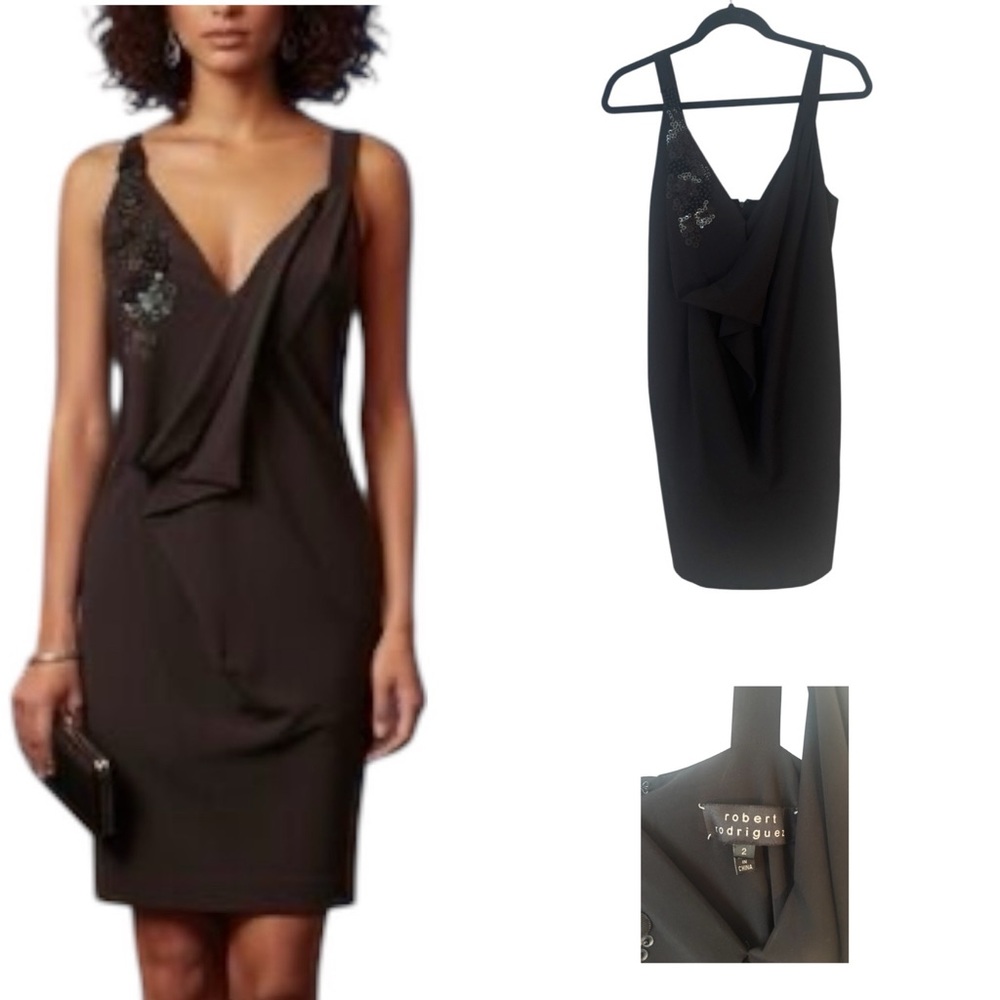 Robert Rodriguez Black Label Beaded Dress